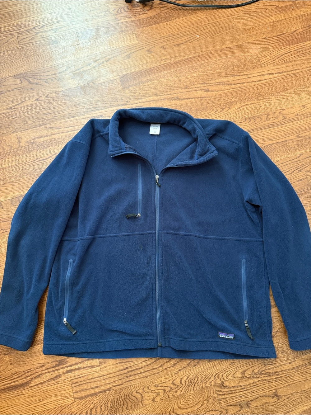 Patagonia Men’s Dark Blue Full-Zip Fleece Jacket